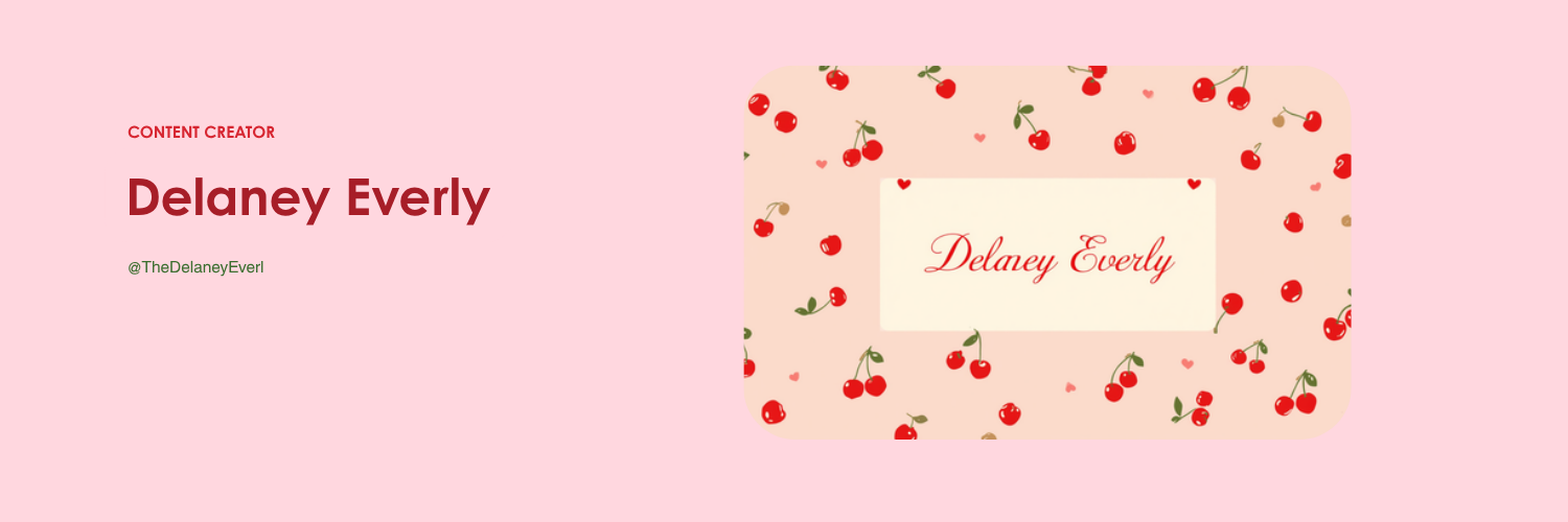 Delaney Everly X header